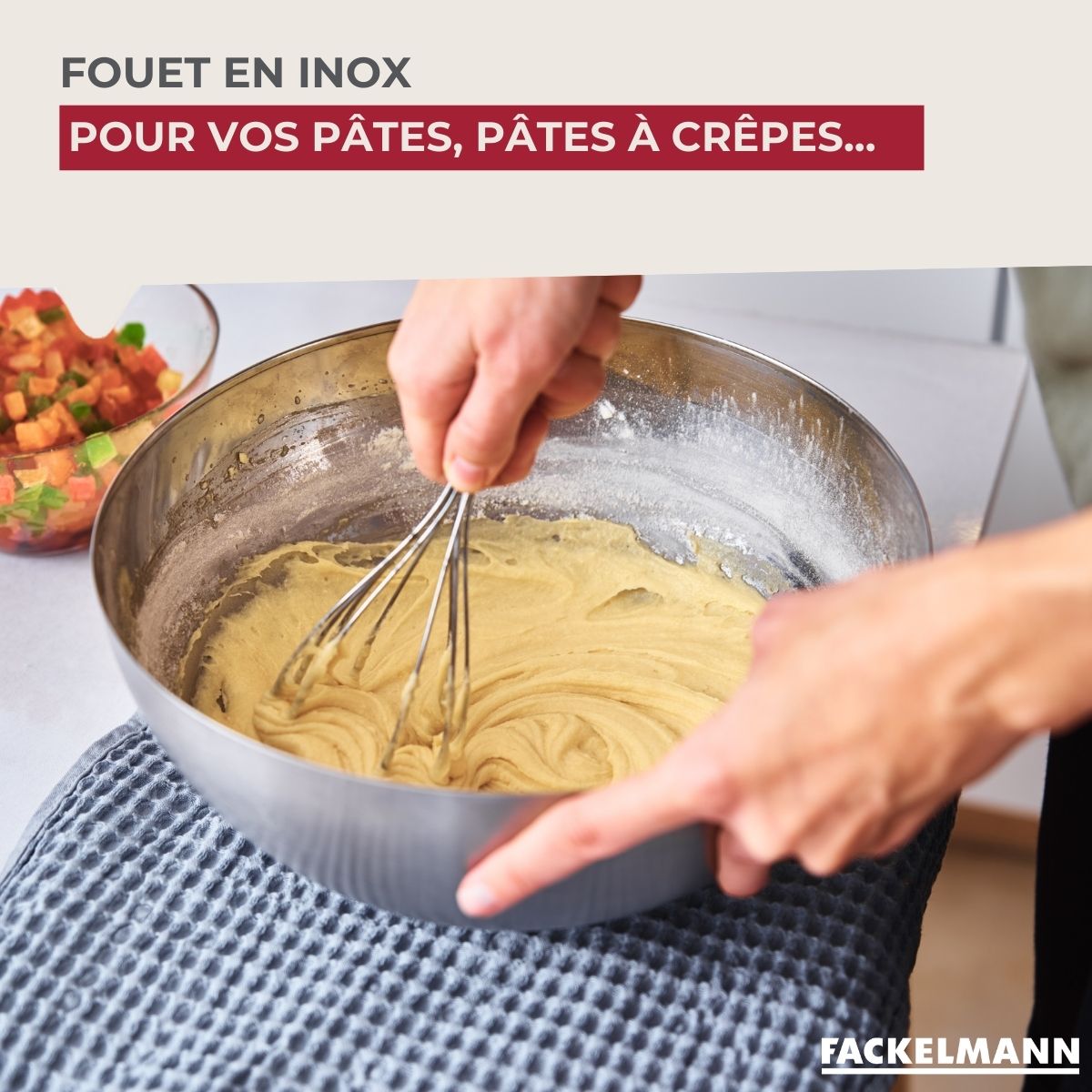 Fouet de pâtisserie en inox 26 cm Fackelmann