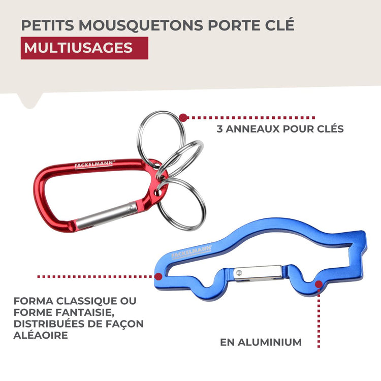 Petit mousqueton porte clé Fackelmann Tecno