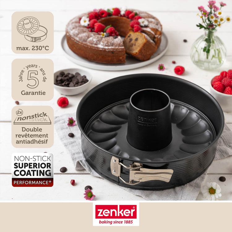 Moule à manqué et à savarin double fond 28 cm Zenker PerfectBack+