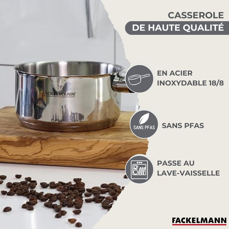 Casserole en inox 16 cm Fackelmann Geneva