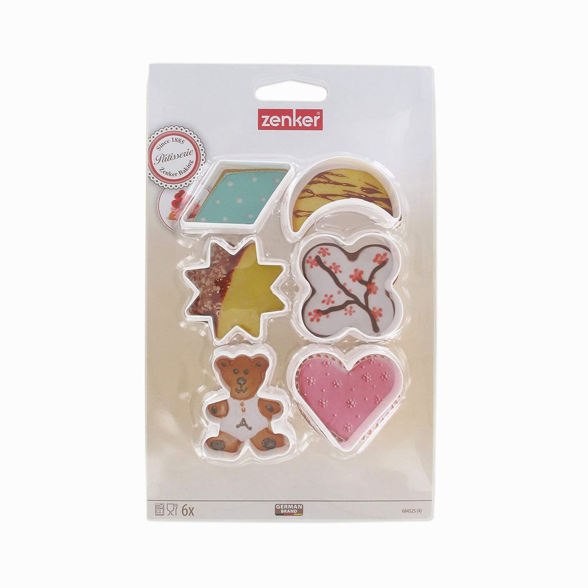 Lot de 6 emporte-pièces plastique Zenker