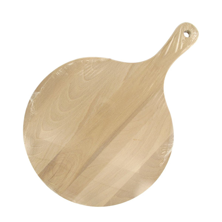 6 planches à pizza 30 cm en bois et roulette Fackelmann Boissellerie