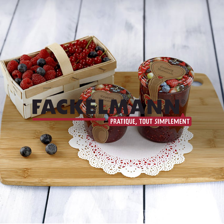 Set pour confiture maison avec entonnoir en inox Fackelmann