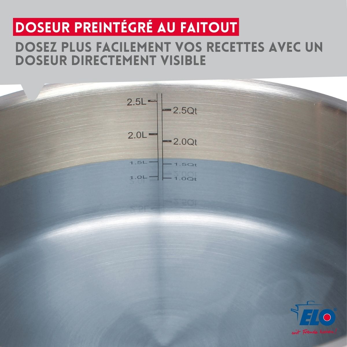 Set de 3 faitouts avec couvercles en verre 12 cm 16 cm et 20 cm Elo Citrin