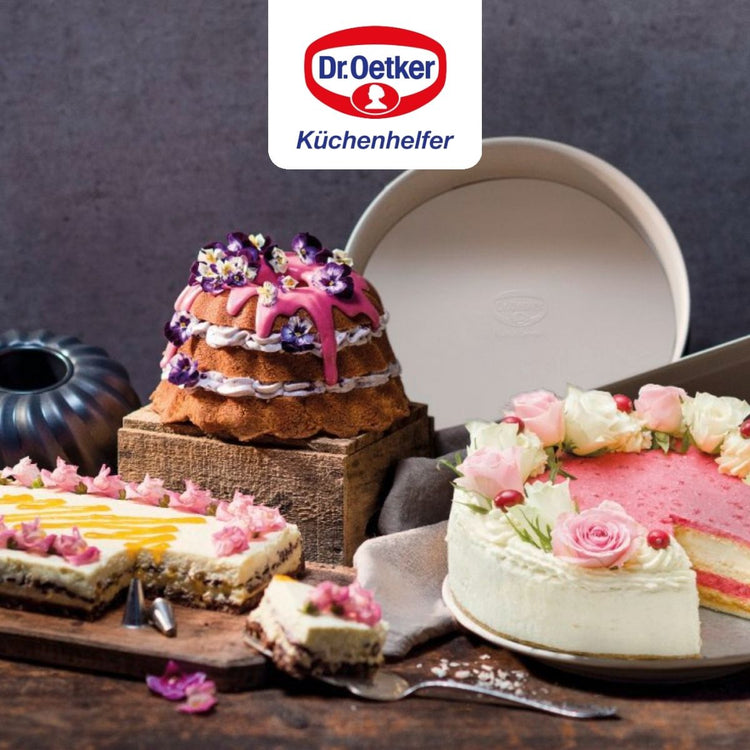 Ensemble de 2 Moules à tarte quiche 28 cm en email Dr. Oetker Exclusive