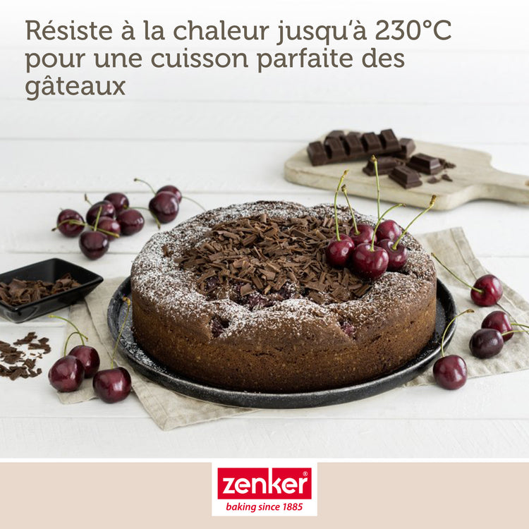 Lot de 2 moules à gâteaux 20/20 cm en acier Black metallic Black mettallic Zenker  Black mettallic