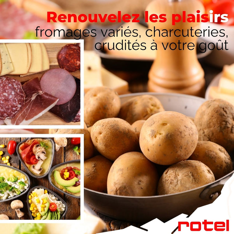 Lot de 2 Poêlons à Raclette Triangulaires Rotel