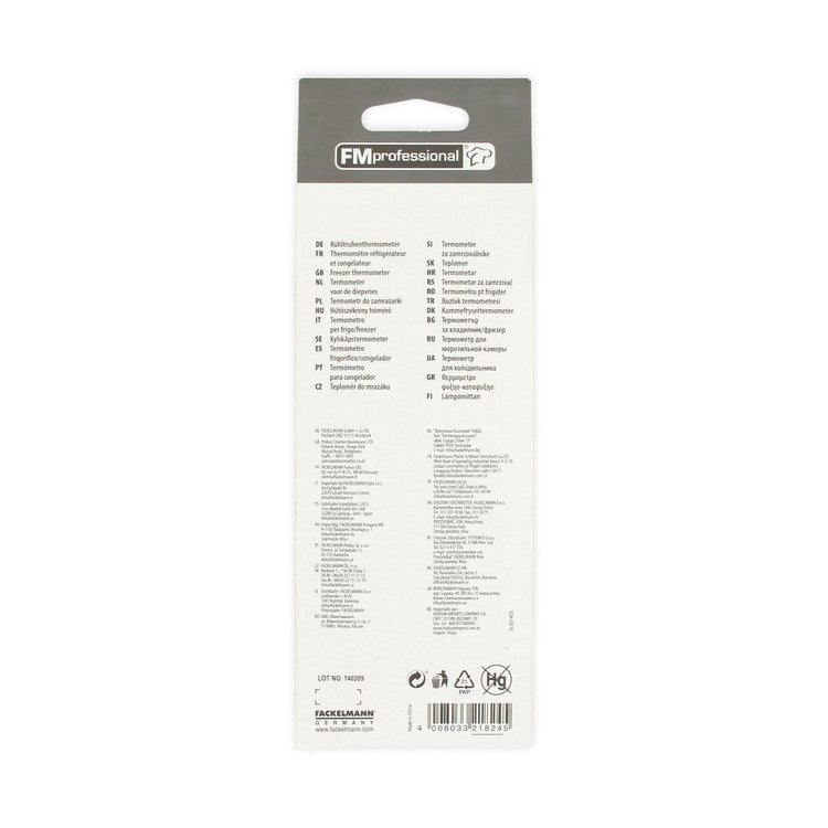 Lot de 2 thermomètres réfrigérateur FM Professional