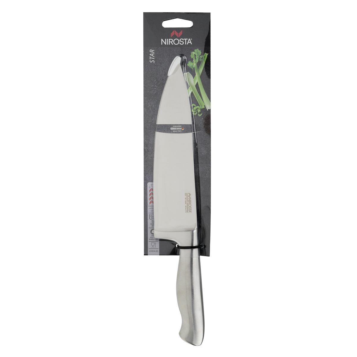 Couteau de chef 33 cm en inox Nirosta Star