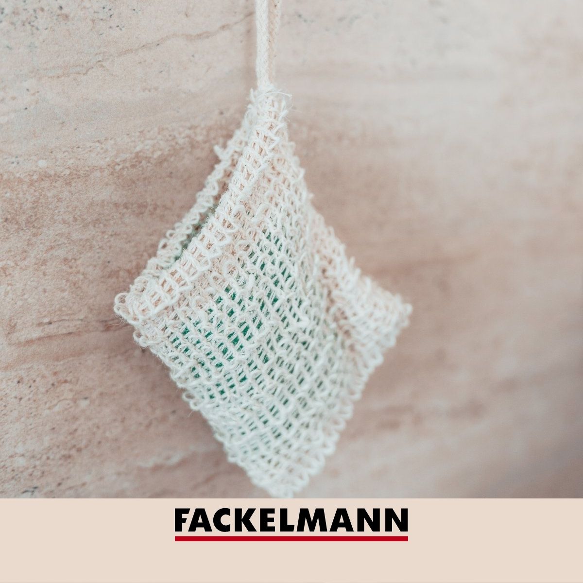 Lot de 2 sacs à savons solides en sisal Fackelmann Tecno