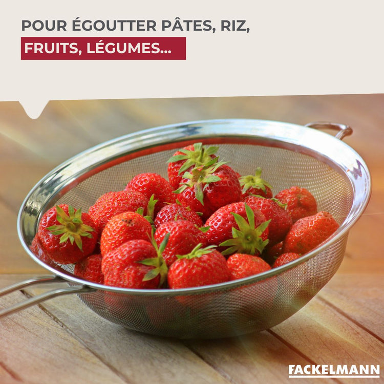 Passoire Chinois 16 cm de diamètre en inox Fackelmann