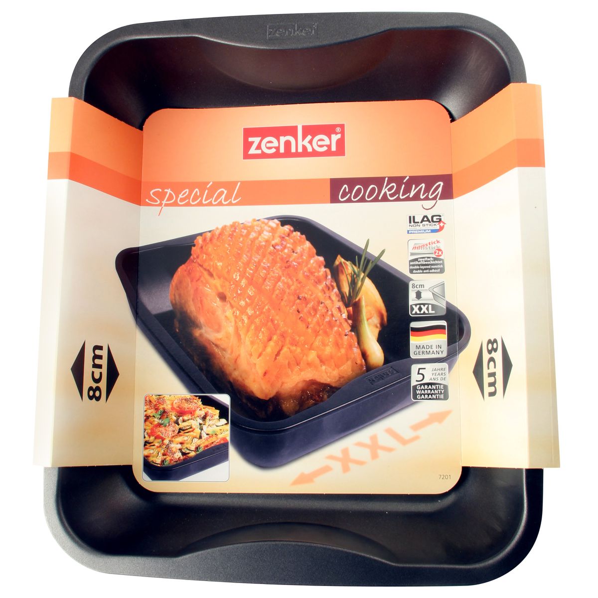 Plat à four XXL rectangle 40 x 34 cm Zenker Spécial Cooking