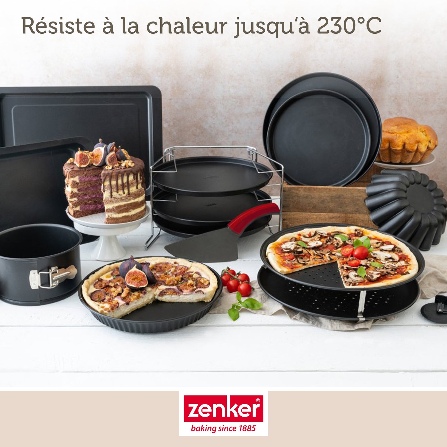 Set à pizza 3 pièces Zenker Spécial Countries