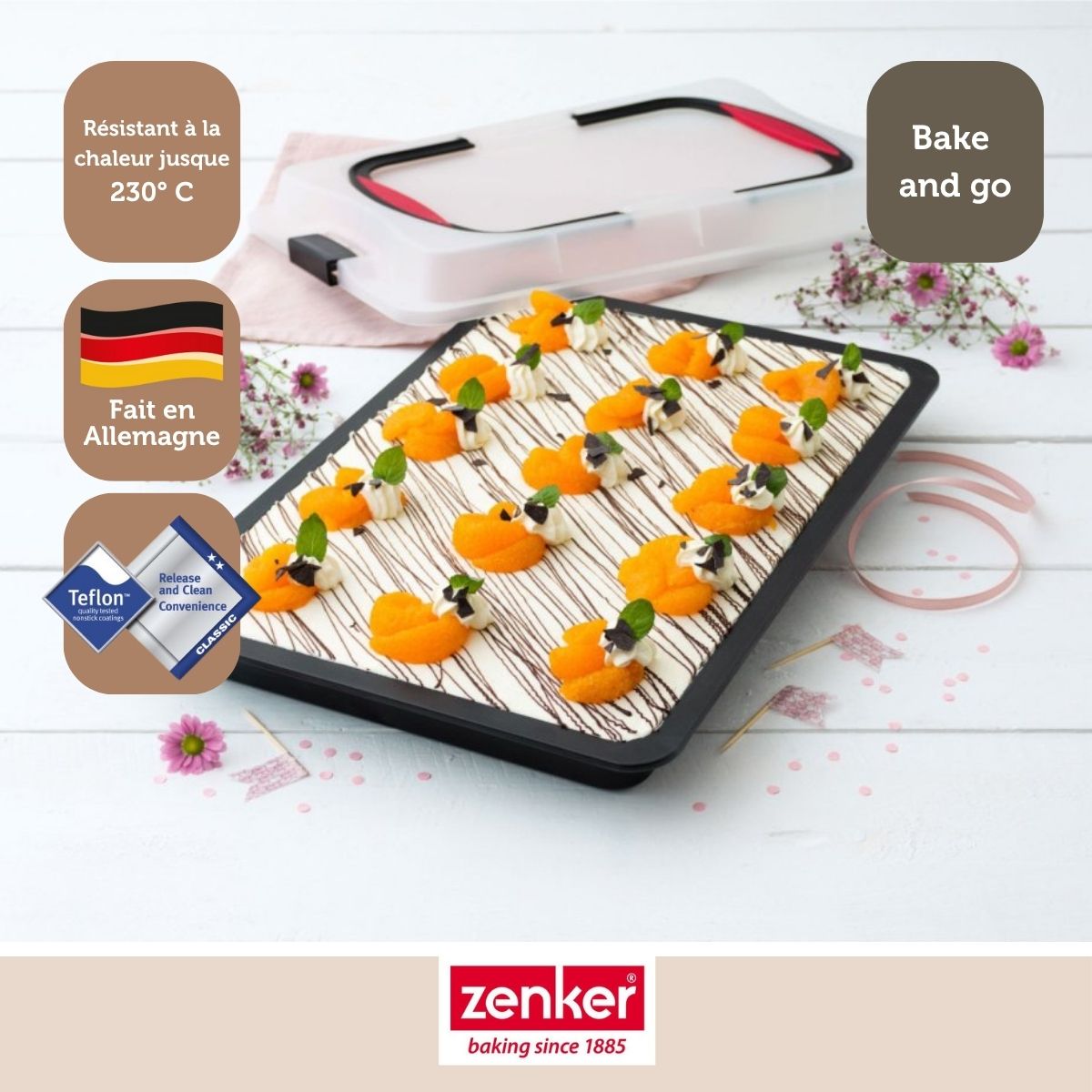 Plaque de cuisson 42 cm avec couvercle Zenker Special To Go