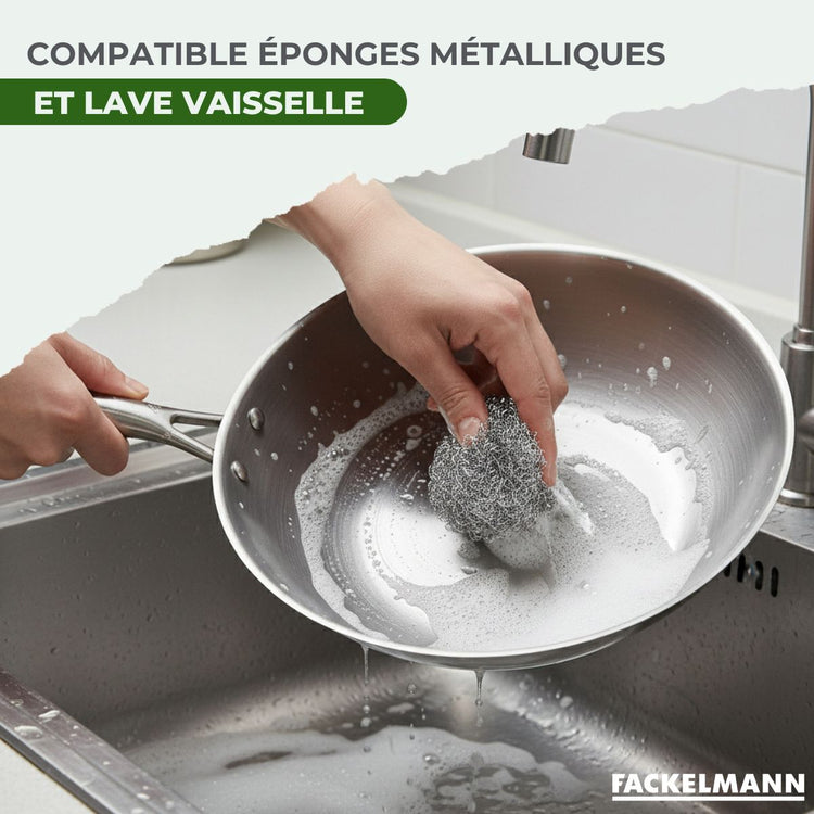 3 poêles 20 24 cm et 28 cm inox 18/10 Triply Fackelmann Vita3