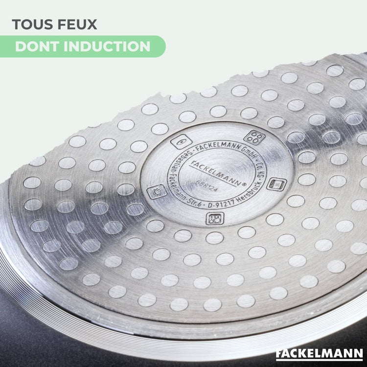 Ensemble de 1 poêle de 16 cm et 3 casseroles 16, 18 et 20 cm Fackelmann Brandao