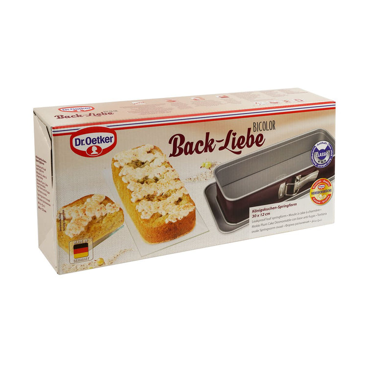 Lot de 2 moules à cakes à charnière 30 cm Dr. Oetker Back-Liebe Bicolor