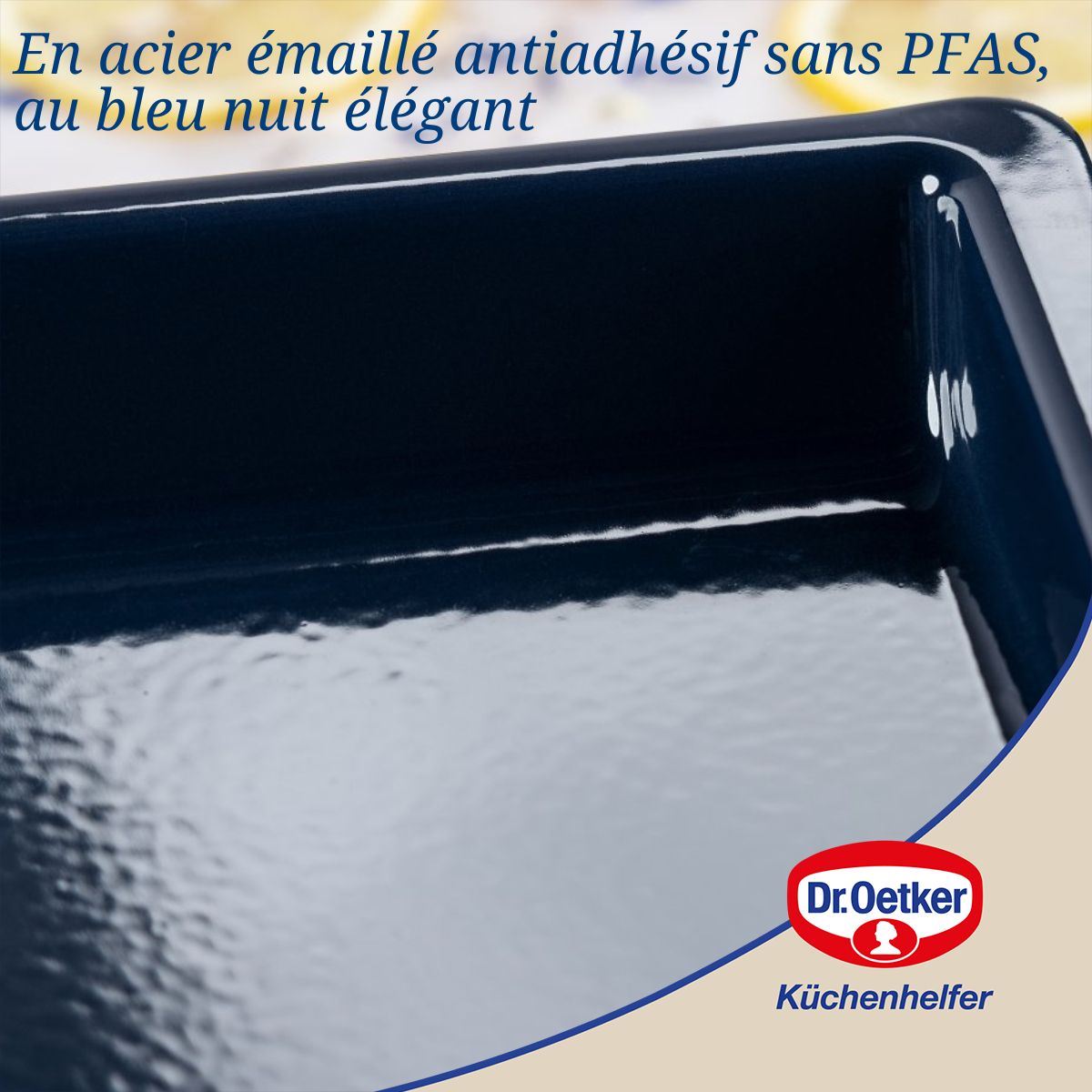 Plaque four extensible 41-53 x 33 cm Dr Oetker Back Liebe
