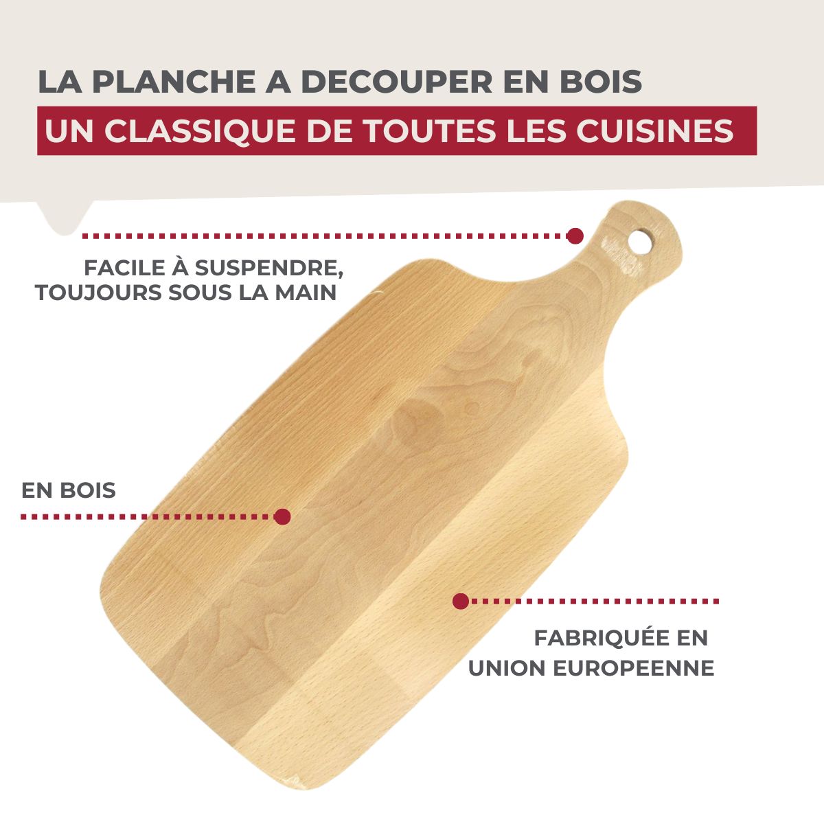 Planche à découper en bois Fackelmann Wood Edition