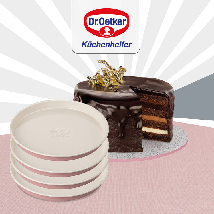 Set 4 moules pour gâteaux à étages Ø 17 cm Dr. Oetker Rétro