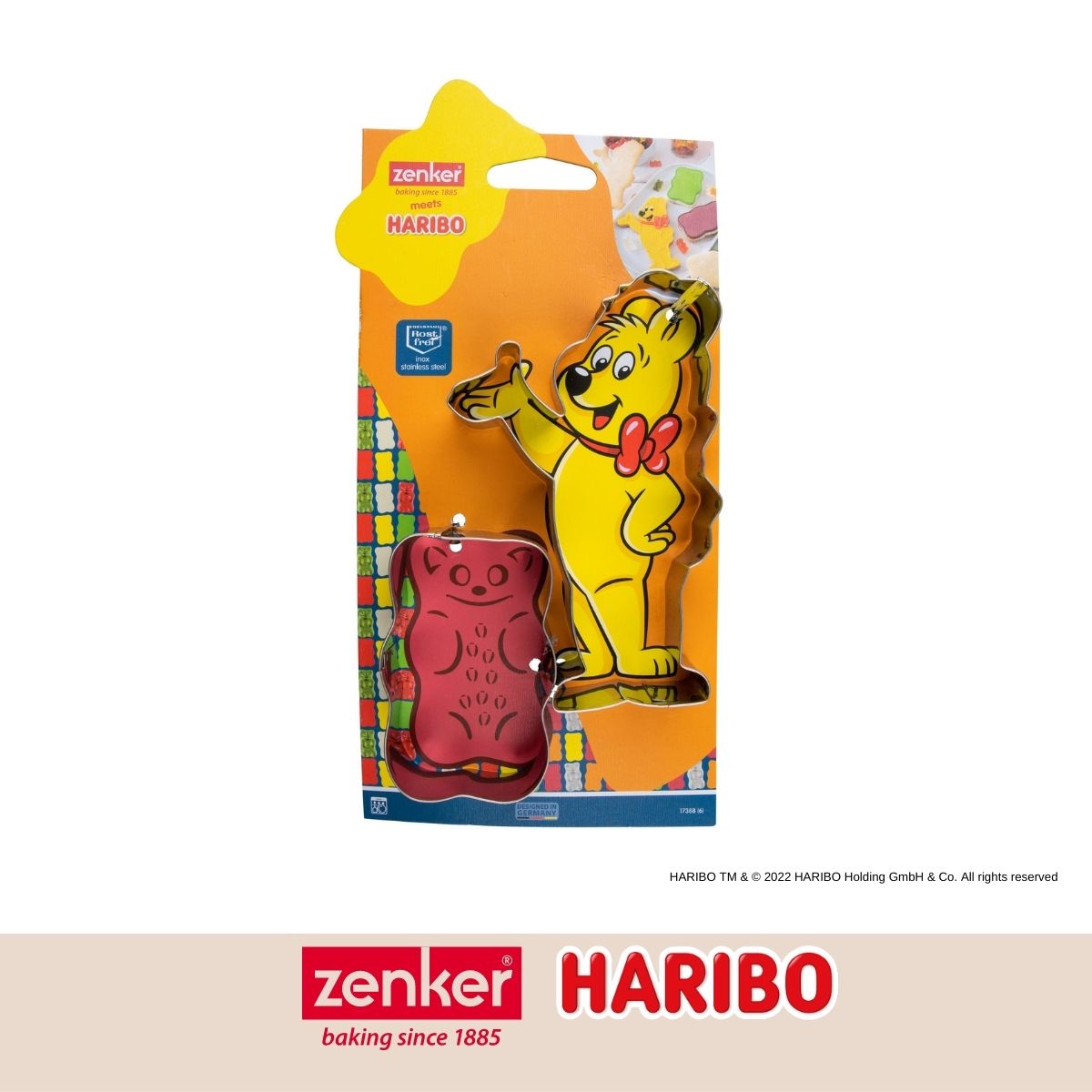 Lot de 2 emporte-pièces nounours Zenker par Haribo