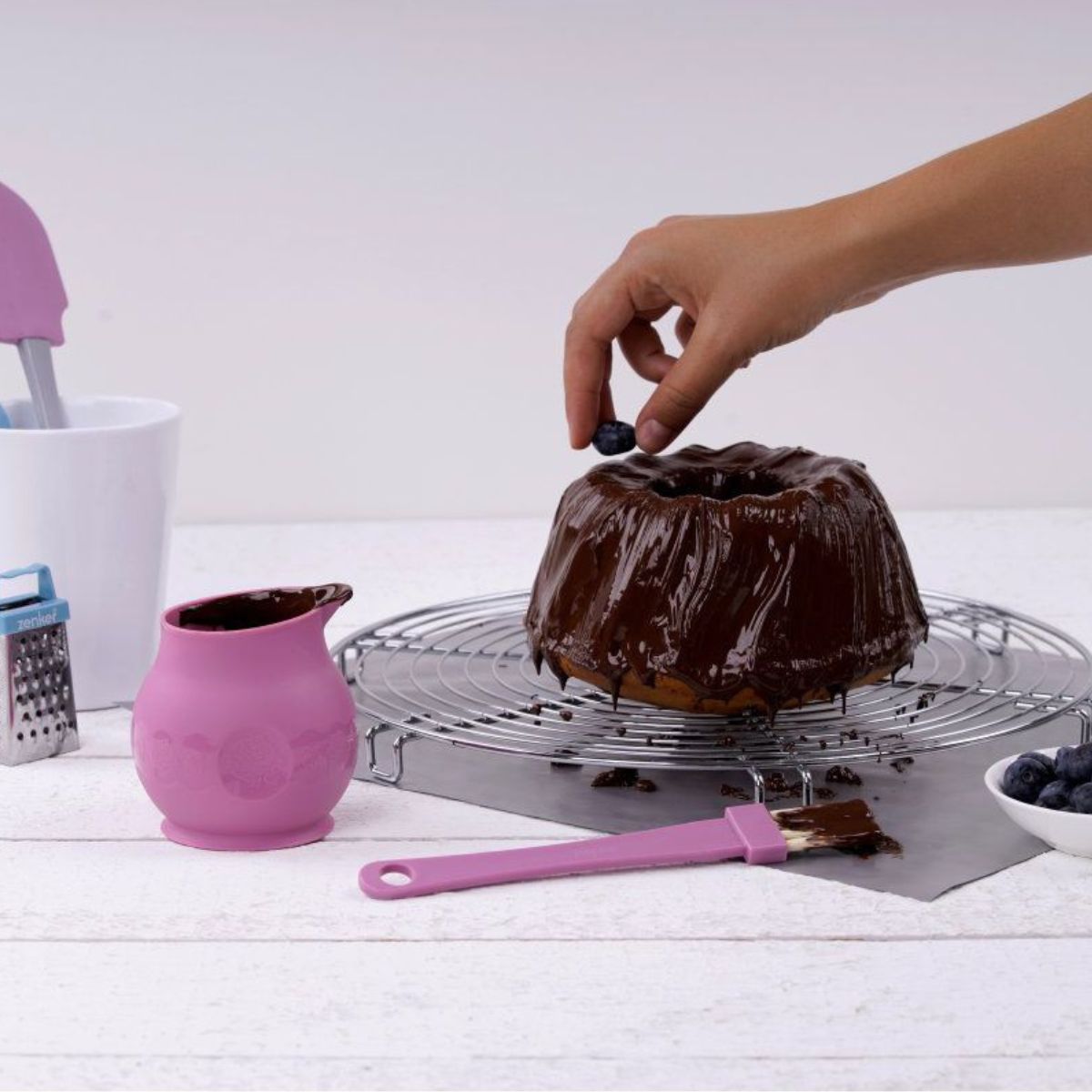 Pinceau de pâtisserie rose Zenker Sweet Sensation