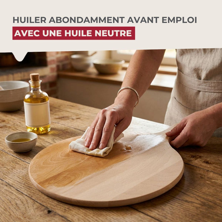 6 planches à pizza 30 cm en bois Fackelmann Boissellerie