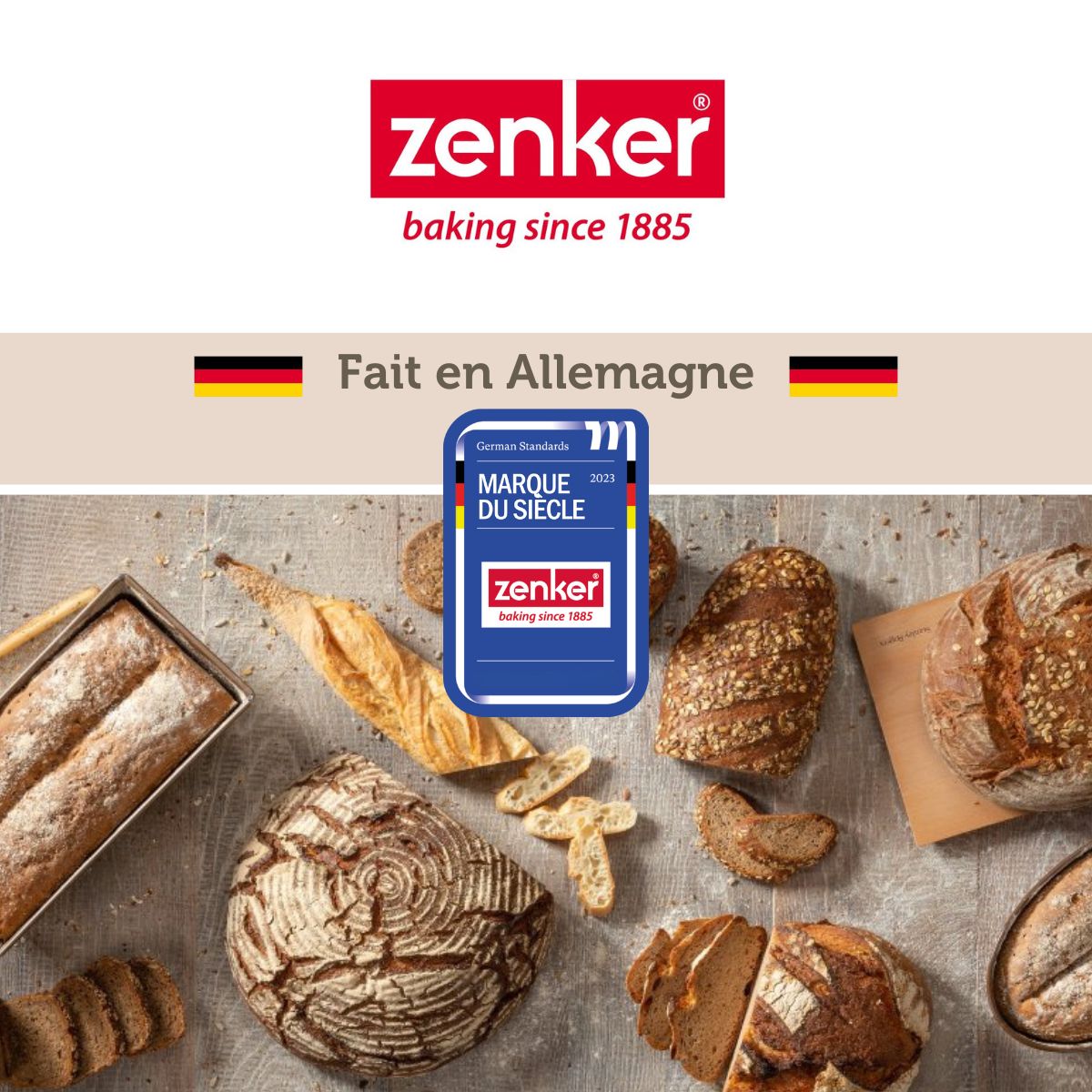 Moule à cake 25 cm Zenker Pure