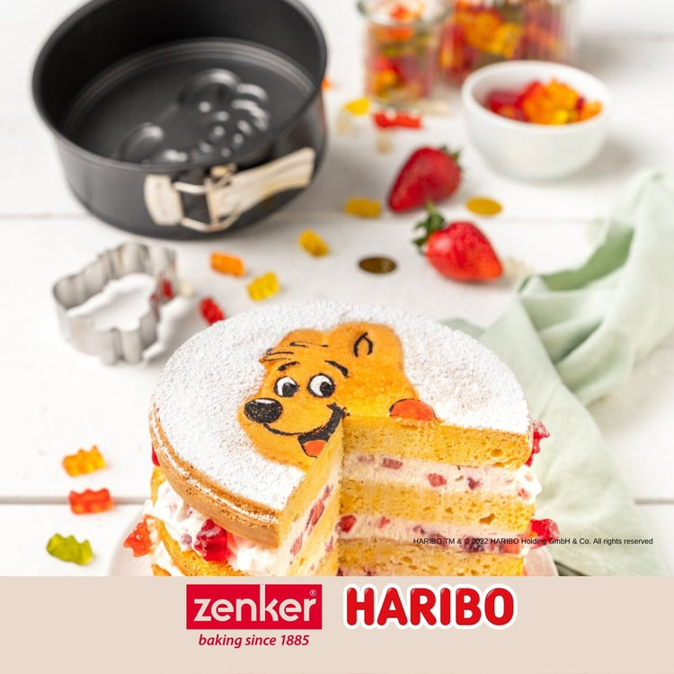 Moule à manqué à charnière 18 cm avec emporte-pièce Zenker Haribo